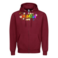 Burgundy lgbtq human  libbey glass Zipper Hoodie - HRA Design Shop