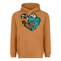 Meerkat turquoise sunflower hearts Heavyweight Hoodie - Jasminsmagicworld