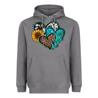 Storm turquoise sunflower hearts Heavyweight Hoodie - Jasminsmagicworld