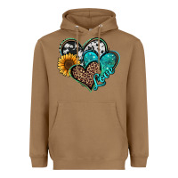 Toasted Coconut turquoise sunflower hearts Heavyweight Hoodie - Jasminsmagicworld
