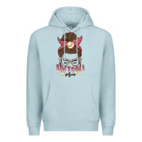 Blue Mist softball mom Premium Hoodie - MaliasSmallBusiness