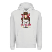 Dove Grey softball mom Premium Hoodie - MaliasSmallBusiness