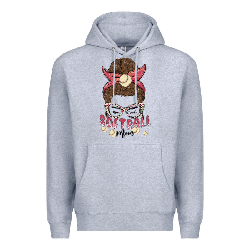 Softball Mom Premium Hoodie by MaliasSmallBusiness | Teevron