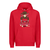 Red softball mom Premium Hoodie - MaliasSmallBusiness