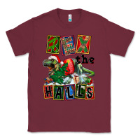 Burgundy Rex The Halls Classic Tee - FaDigitalArtStudio