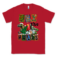 Red Rex The Halls Classic Tee - FaDigitalArtStudio