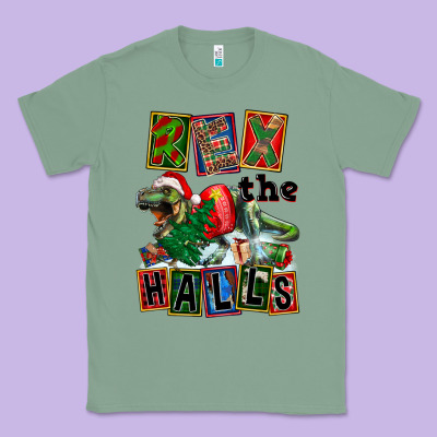 Rex The Halls Classic Tee Designed By Fadigitalartstudio