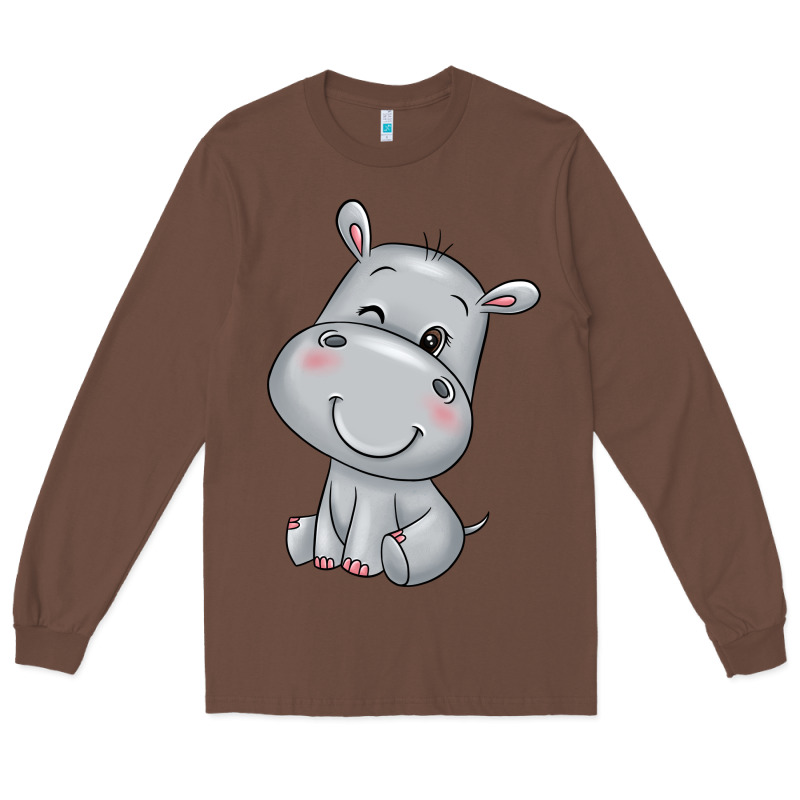 Hippo Long Sleeve Tee by texasbilliewilder | Teevron
