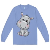 Colony Blue hippo Long Sleeve Tee - texasbilliewilder