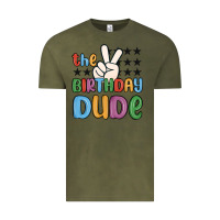 Vintage Olive the birthday dude Vintage Tee - MaliasSmallBusiness
