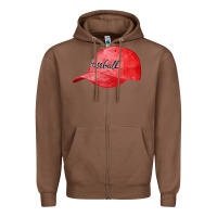 Chestnut blue baseball cap fa element Zipper Hoodie - FaDigitalArtStudio
