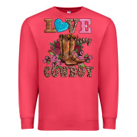 Cardinal valentines day love my cowboy Premium Sweatshirt - AdoDesignShop
