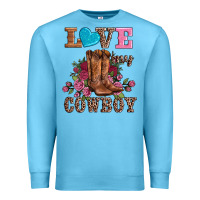 Valentines Day Love My Cowboy Premium Sweatshirt | Teevron