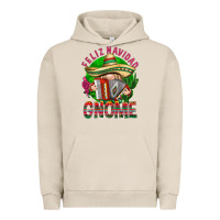 Pigment French Oak Feliz Navidad gnome Urban Hoodie - NancyCooperArtShop