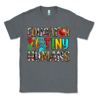 Charcoal Heather educator of tiny humans Classic Tee - Zillion Design Studio
