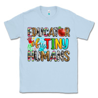 Dusty Blue educator of tiny humans Classic Tee - Zillion Design Studio