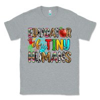 Heather Grey educator of tiny humans Classic Tee - Zillion Design Studio