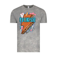 Cloud Rock nurse lightning bolt Vintage Tee - MaliasSmallBusiness