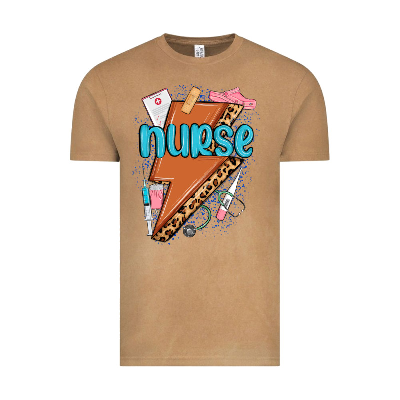 Nurse Lightning Bolt Vintage Tee by MaliasSmallBusiness | Teevron