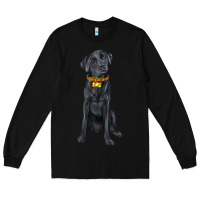 Black labrador retriever with overflow Long Sleeve Tee - texasbilliewilder