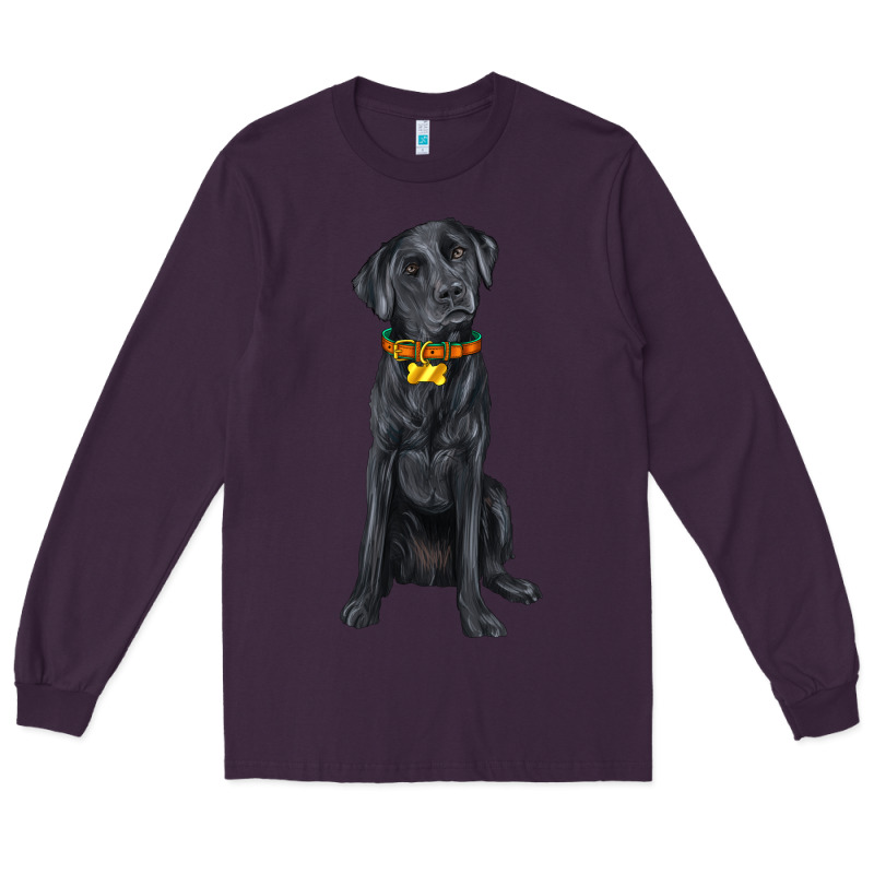 Labrador Retriever With Overflow Long Sleeve Tee by texasbilliewilder | Teevron