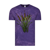 Cloud Purple reeds Vintage Tee - BarkalooDesign