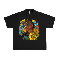 Western Horse With Horseshoe Urban Heavy Tee | Teevron