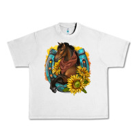 Lunar Rock western horse with horseshoe Urban Heavy Tee - texasbilliewilder