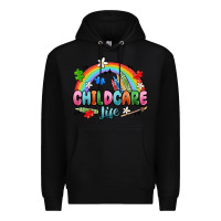 Black childcare life Premium Hoodie - MaliasSmallBusiness