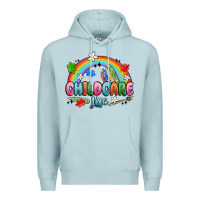 Blue Mist childcare life Premium Hoodie - MaliasSmallBusiness