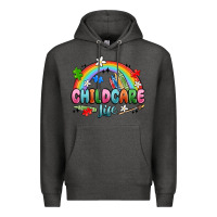 Charcoal Heather childcare life Premium Hoodie - MaliasSmallBusiness