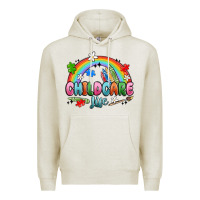 Oatmeal Heather childcare life Premium Hoodie - MaliasSmallBusiness