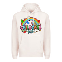 Pale Pink childcare life Premium Hoodie - MaliasSmallBusiness