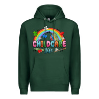 Sports Green childcare life Premium Hoodie - MaliasSmallBusiness