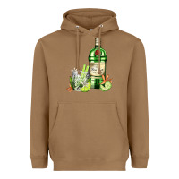 Toasted Coconut gin tonic bottle and cocktail Heavyweight Hoodie - AdoDesignShop