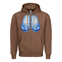 Chestnut blue cleats fa element Zipper Hoodie - FaDigitalArtStudio