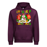 Mauve Wine Balls Deep Into Christmas Urban Hoodie - MaliasSmallBusiness