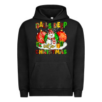 Pigment Black Balls Deep Into Christmas Urban Hoodie - MaliasSmallBusiness
