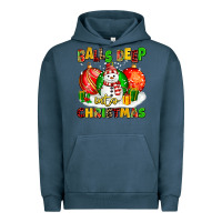 Pigment Midnight Navy Balls Deep Into Christmas Urban Hoodie - MaliasSmallBusiness