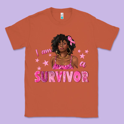 I Am A Survivor Breast Cancer With Afro Woman Classic Tee Designed By Texasbilliewilder