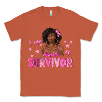 Copper I Am a Survivor Breast Cancer with Afro Woman Classic Tee - texasbilliewilder