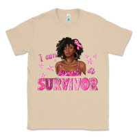 Mushroom I Am a Survivor Breast Cancer with Afro Woman Classic Tee - texasbilliewilder