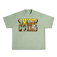 Oil Green Western wild child Urban Heavy Tee - texasbilliewilder