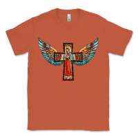 Copper our lady of guadalupe cross with wings Classic Tee - BarkalooDesign