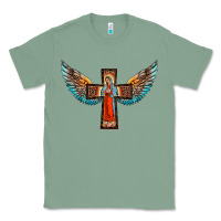 Sage our lady of guadalupe cross with wings Classic Tee - BarkalooDesign