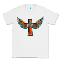 White our lady of guadalupe cross with wings Classic Tee - BarkalooDesign