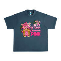 Midnight Navy in october we wear pink gnome Urban Heavy Tee - BarkalooDesign