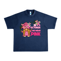 Navy in october we wear pink gnome Urban Heavy Tee - BarkalooDesign