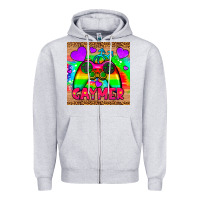 Heather Grey gaymer mousepad Zipper Hoodie - HRA Design Shop