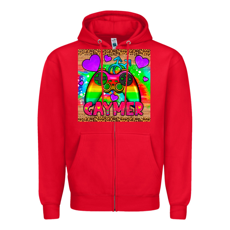 Gaymer Mousepad Zipper Hoodie by HRA Design Shop | Teevron